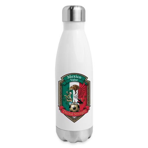 Mexico Eagle Valor T-Shirt, Pride Badge Gift - 17 oz Insulated Stainless Steel Water Bottle