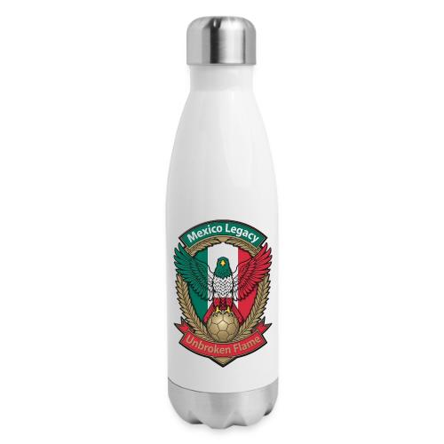 Mexico Eagle Legacy T-Shirt, Mexican Pride Gift - 17 oz Insulated Stainless Steel Water Bottle
