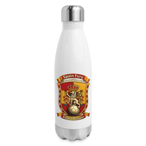 Spain Lion Fury T-Shirt, Spanish Crest Gift - 17 oz Insulated Stainless Steel Water Bottle