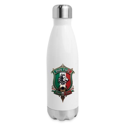 Italy heritage Wolf Fury Tee, Pride Badge Gift - 17 oz Insulated Stainless Steel Water Bottle