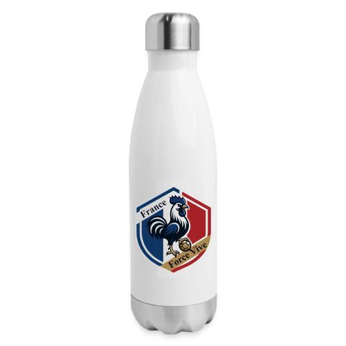France Rooster T-Shirt, Bleu-Blanc-Rouge gift - 17 oz Insulated Stainless Steel Water Bottle