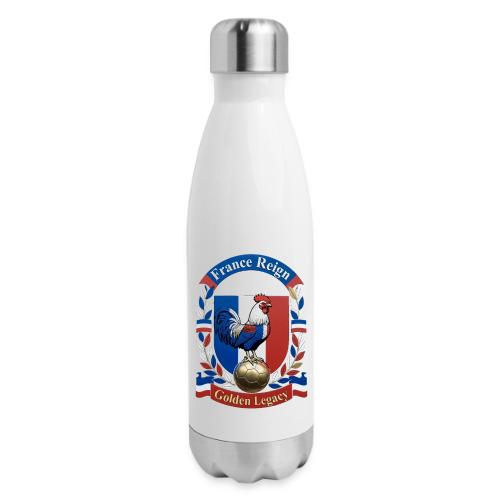 France Rooster Reign T-Shirt, Tricolore Pride Gift - 17 oz Insulated Stainless Steel Water Bottle