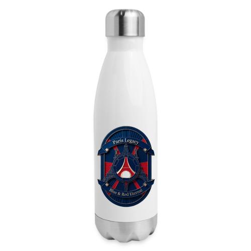 Paris Pride Heritage T Shirt, Soccer Fan Gift - 17 oz Insulated Stainless Steel Water Bottle
