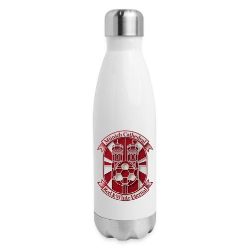 Munich Cathedral T Shirt, German Football Fan Gift - 17 oz Insulated Stainless Steel Water Bottle