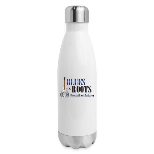 Blues & Roots Radio Logo - 17 oz Insulated Stainless Steel Water Bottle