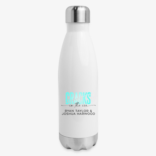 Cracks in the Ice Title Black - Insulated Stainless Steel Water Bottle