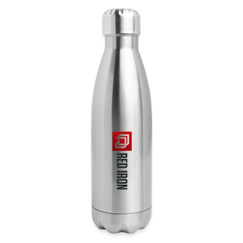 Red Iron Color Logo (Black) - 17 oz Insulated Stainless Steel Water Bottle