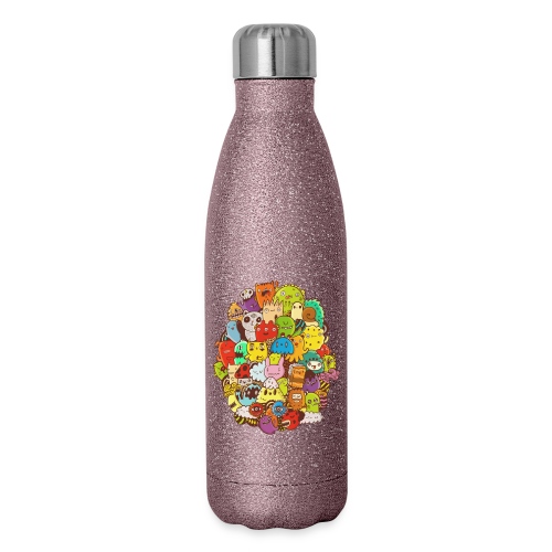 Doodle for a poodle - 17 oz Insulated Stainless Steel Water Bottle