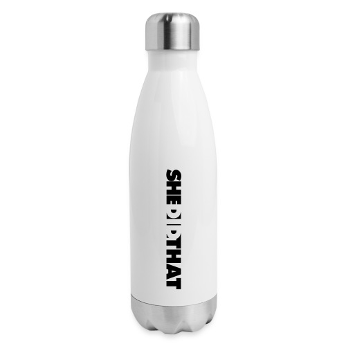 She Did That Large Design - Insulated Stainless Steel Water Bottle