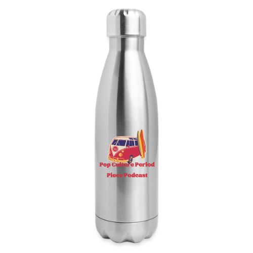 Pop Culture Period Piece Van Sticker - 17 oz Insulated Stainless Steel Water Bottle