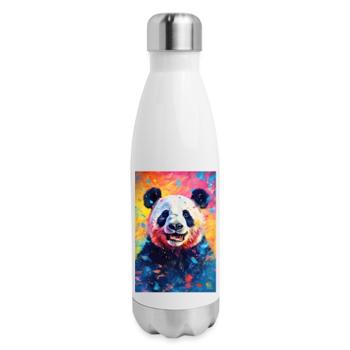 Paint Splatter Panda Bear - Insulated Stainless Steel Water Bottle