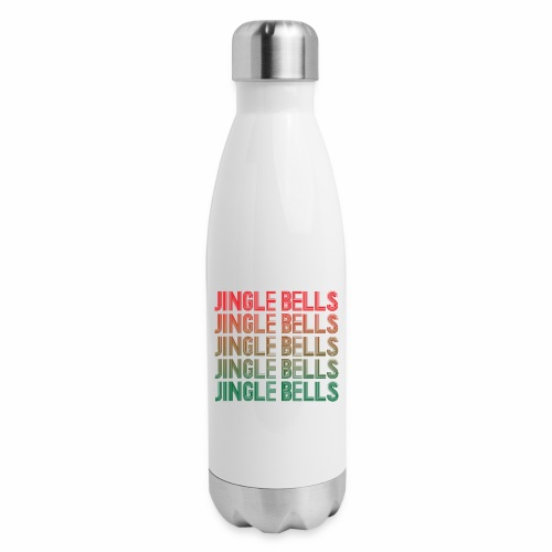 Jingle Bells Retro Snowy Christmas Pajama Gift. - Insulated Stainless Steel Water Bottle