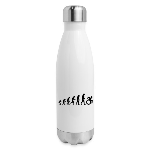 Wheelchair evolution, from walking to wheelchair - Insulated Stainless Steel Water Bottle