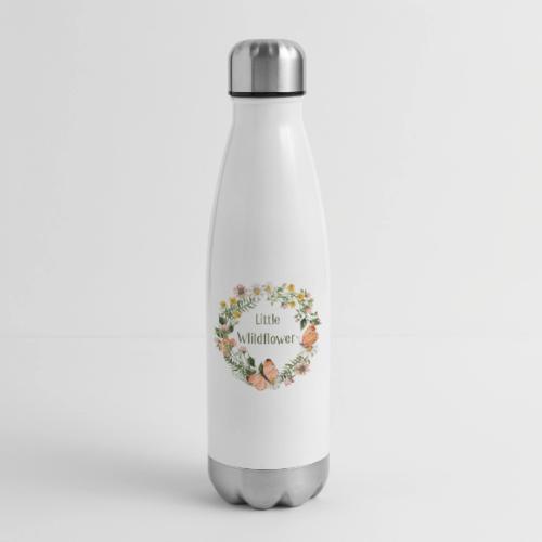 Little wildflower – Baby Shower Gift Bodysuit - 17 oz Insulated Stainless Steel Water Bottle