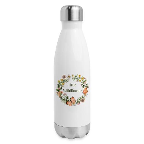 Little wildflower – Baby Shower Gift Bodysuit - 17 oz Insulated Stainless Steel Water Bottle