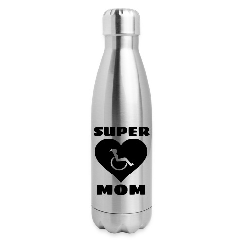 Super wheelchair mom, super mama - Insulated Stainless Steel Water Bottle