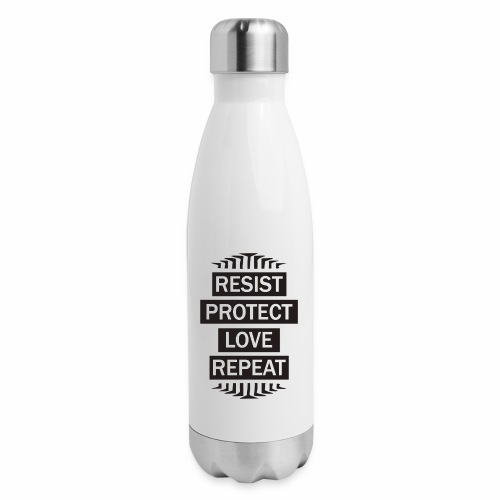 resist repeat - Insulated Stainless Steel Water Bottle