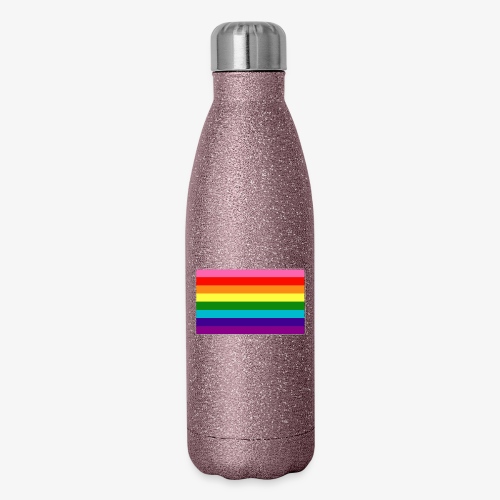 Original Gilbert Baker LGBTQ Rainbow Pride Flag - Insulated Stainless Steel Water Bottle