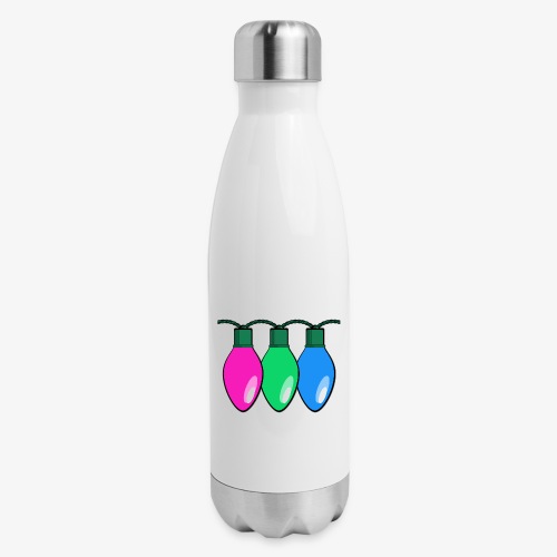 Polysexual Pride Christmas Lights - Insulated Stainless Steel Water Bottle