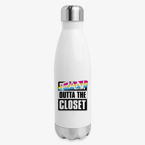 Pan Outta the Closet - Pansexual Pride - Insulated Stainless Steel Water Bottle