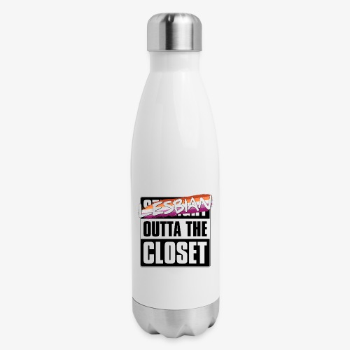 Lesbian Outta the Closet - Lesbian Pride - Insulated Stainless Steel Water Bottle