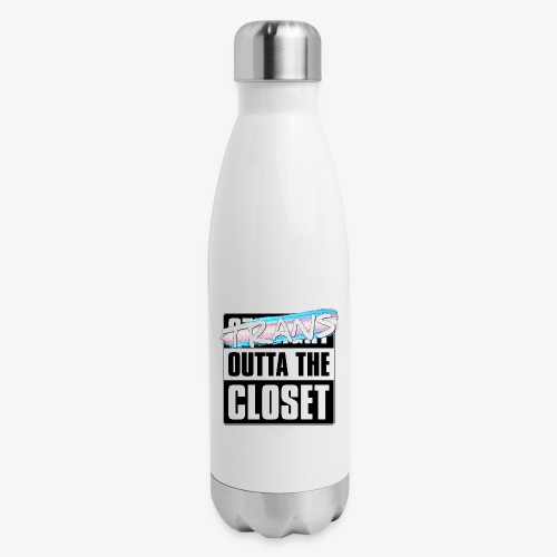 Trans Outta the Closet - Transgender Pride - Insulated Stainless Steel Water Bottle