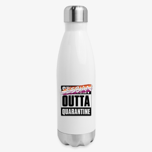 Lesbian Outta Quarantine - Lesbian Pride - Insulated Stainless Steel Water Bottle