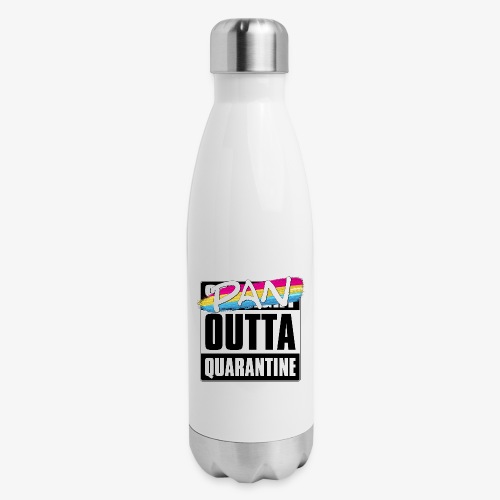 Pan Outta Quarantine - Pansexual Pride - Insulated Stainless Steel Water Bottle