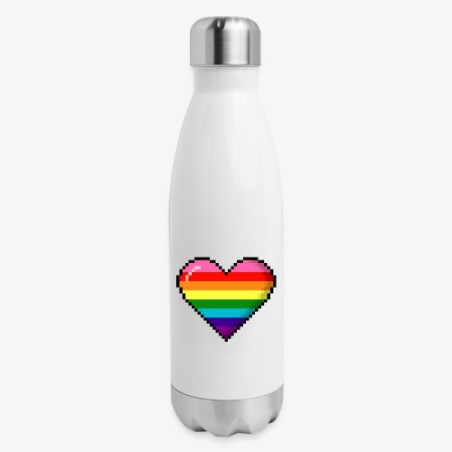 Gilbert Baker Original LGBTQ Gay Rainbow Pride 8- - Insulated Stainless Steel Water Bottle