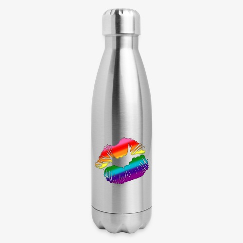 Original Gilbert Baker LGBTQ Love Rainbow Pride - 17 oz Insulated Stainless Steel Water Bottle