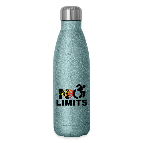 No limits for me with my wheelchair - Insulated Stainless Steel Water Bottle