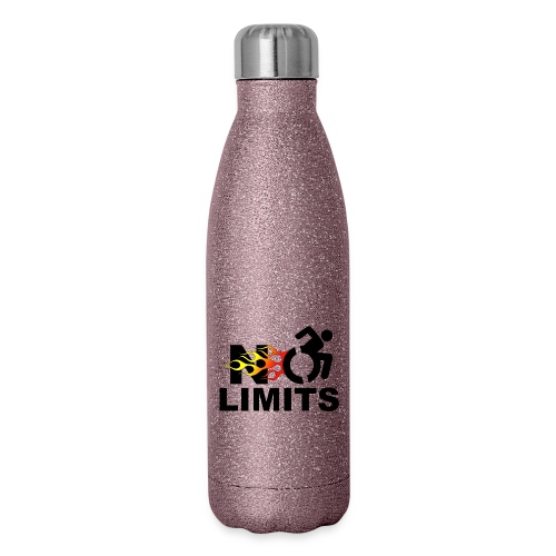 No limits for me with my wheelchair - Insulated Stainless Steel Water Bottle