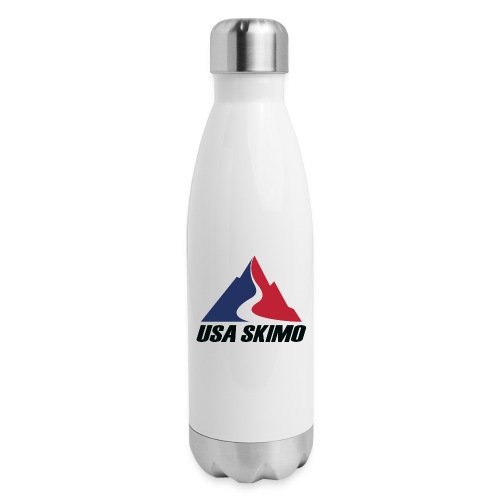 USA Skimo Logo - Stacked - Color - Insulated Stainless Steel Water Bottle