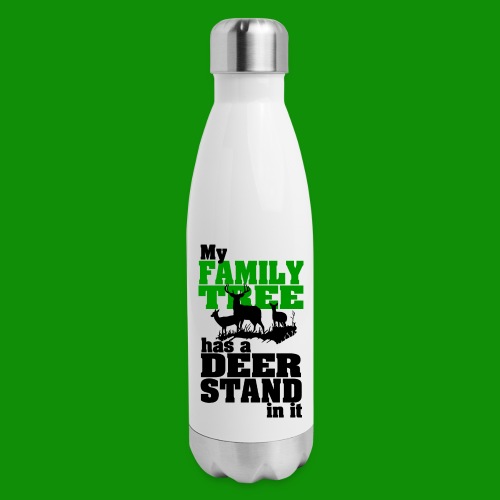 Deer Stand Family Tree - Insulated Stainless Steel Water Bottle