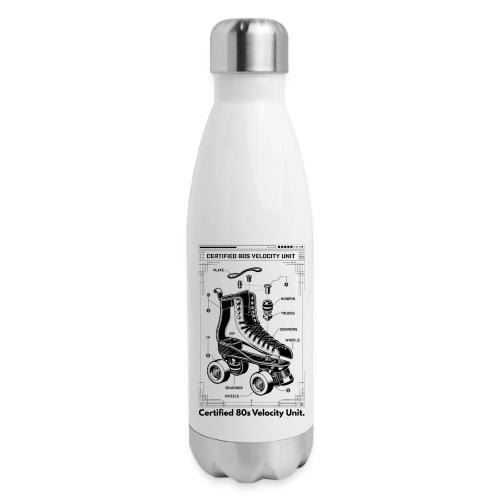 Retro Roller Skate T-Shirt - 17 oz Insulated Stainless Steel Water Bottle