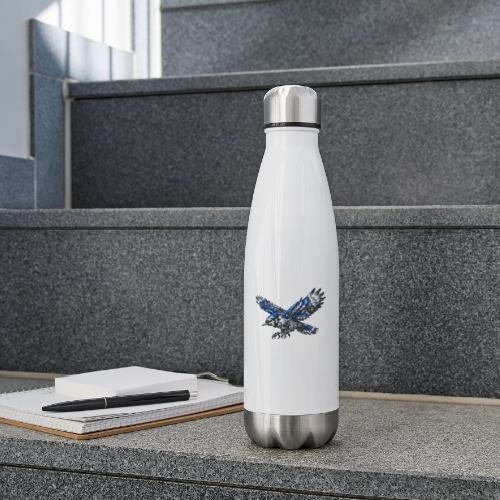 Silver Blue Jay Dive - 17 oz Insulated Stainless Steel Water Bottle