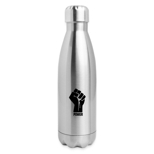 Black Power Fist - Insulated Stainless Steel Water Bottle