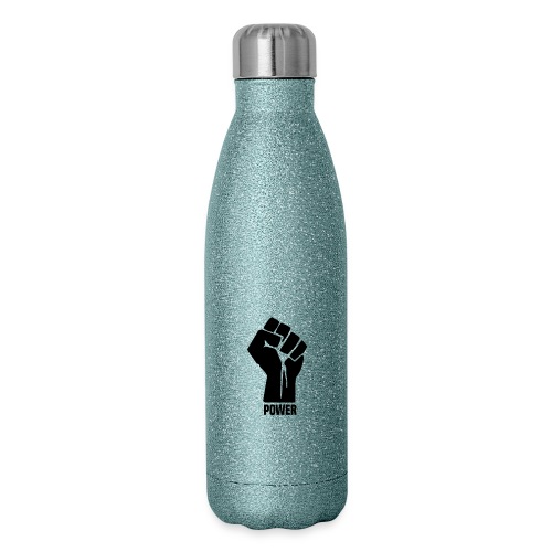 Black Power Fist - 17 oz Insulated Stainless Steel Water Bottle