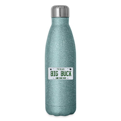 Texas LICENSE PLATE Big Buck Camo - Insulated Stainless Steel Water Bottle
