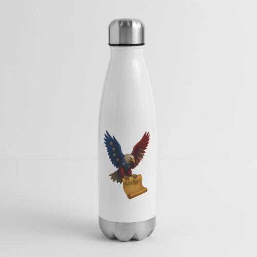 Bill of Rights Bald Eagle - 17 oz Insulated Stainless Steel Water Bottle