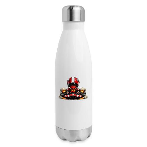 Carcadelogoracerback - 17 oz Insulated Stainless Steel Water Bottle