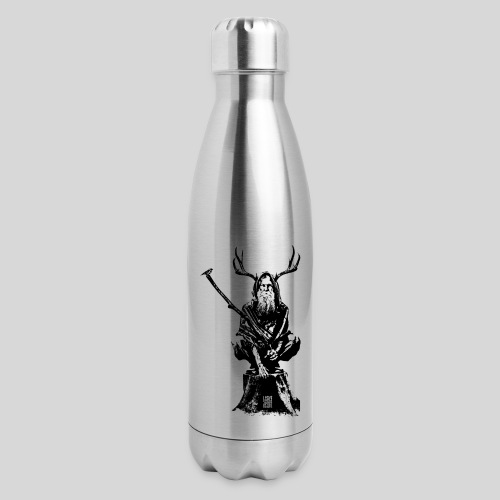 Leshy BlackOnWhite - Insulated Stainless Steel Water Bottle