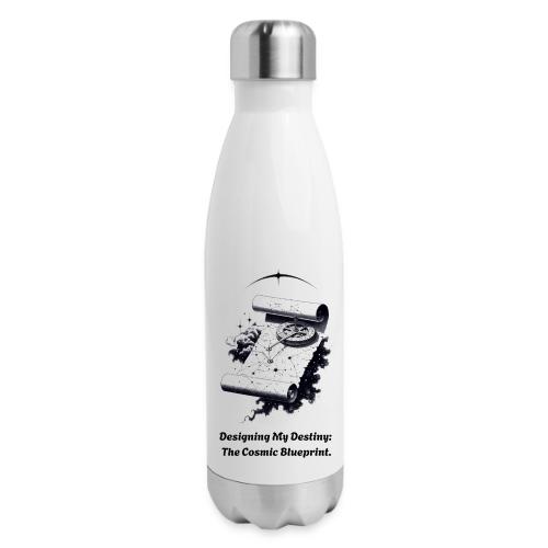 Cosmic Blueprint T-Shirt - 17 oz Insulated Stainless Steel Water Bottle