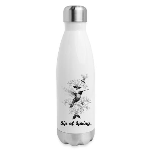 Hummingbird T-Shirt, Honeysuckle Vine - 17 oz Insulated Stainless Steel Water Bottle
