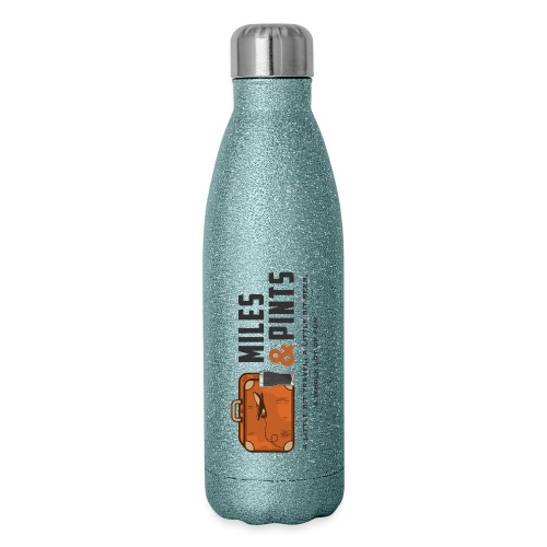 Miles & Pints Logo Water Bottle - Insulated Stainless Steel Water Bottle