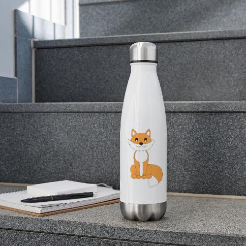 Clever Orange Fox - Infant Apparel and Cocoa Mug - 17 oz Insulated Stainless Steel Water Bottle