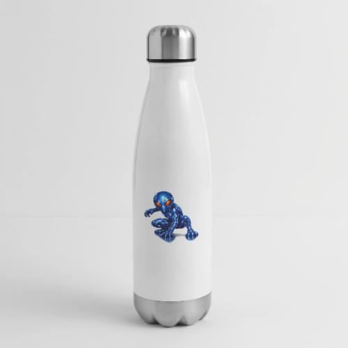 Blue Alien Crouch - 17 oz Insulated Stainless Steel Water Bottle