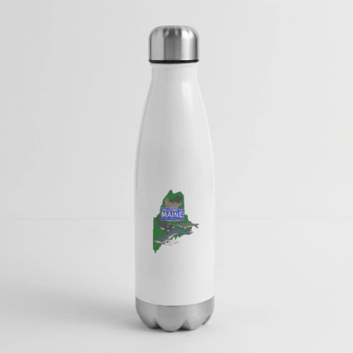 Welcome to Maine Color - 17 oz Insulated Stainless Steel Water Bottle