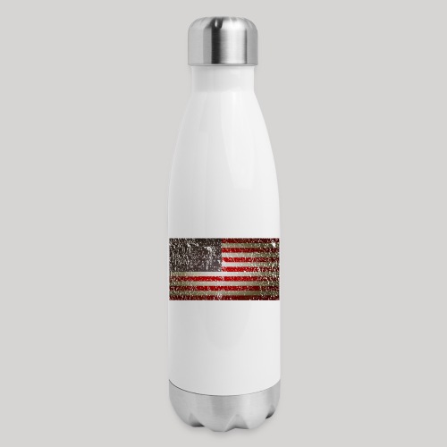 US Flag distressed - Insulated Stainless Steel Water Bottle