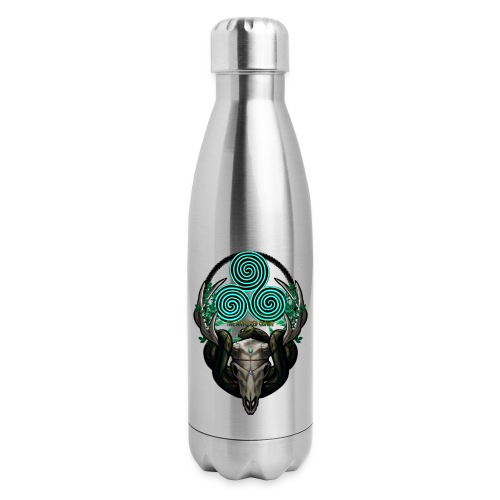 The Antlered Crown (Color Text) - Insulated Stainless Steel Water Bottle